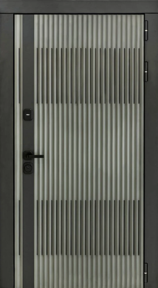 Входная дверь ДвериПРО Elfy ФЛ-291 (Line, 10мм, белый софт) DPRO197969 внешняя сторона