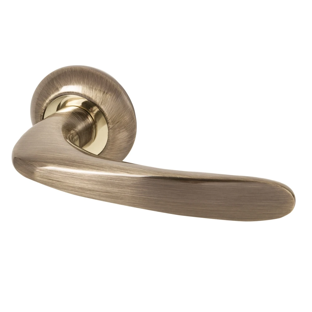 Фото Ручка раздельная R.LD54.Pava (Pava LD42) AB/GP-7 бронза/золото