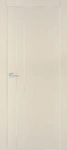 Межкомнатная дверь PX-14  AL кромка с 4-х ст. Бежевый матовый