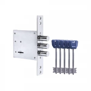 Замок врезной сувальдный MDV30S-817 CP (V30/S) CP хром длиный ключ