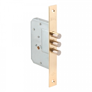 Замок врезной крестообразный 189/3MF (45 mm) (латунь), 5 кл.