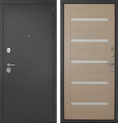 Дверь Рубикон Царга Серебро Капучино